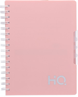 HQ Navneet HQ by Navneet Five Subject Book Regular Journal Single Ruled 300 Pages(Salmon Pink)