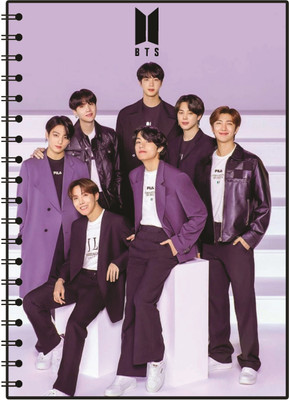 ShivaArts BTS A5 Diary 160 Pages(Multicolor)