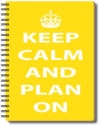 Nourish 12 Month Life Planner A5 Planner/Organizer Ruled 200 Pages(KEEPCALMPLANYELLOW)