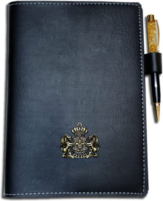 Giftsclub Handemade A5 Notebook Single ruled 100 Pages(Black)