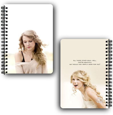 Goku Ki Dukan Taylor Swift Notebook A5 Diary Unruled 140 Pages(Mulitcolour)