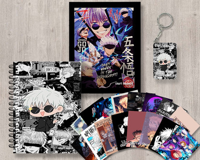 craft maniacs JUJUTSU KAISEN GIFTING SET A5 Diary RULED 120 Pages(White)