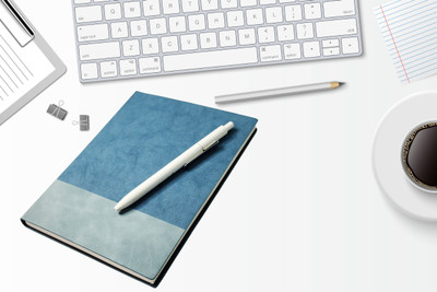 Dacto2pick A5 Hardcover Notebook: High-Quality Pu Leather, Business and Personalized A5 Notebook Ruled 90 Pages(Blue)