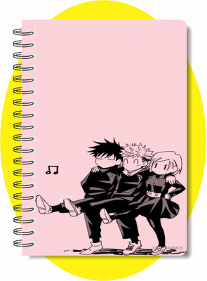 craft maniacs JUJUTSU DIARY COLLECTION A5 Notebook RULED 160 Pages(Multicolor)