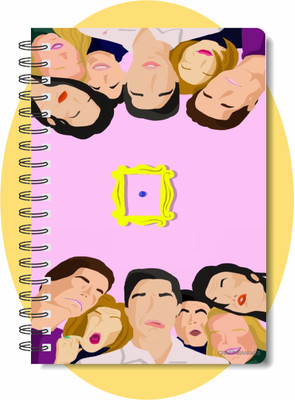craft maniacs FRIENDS BEST COLLECTION A5 Notebook RULED 160 Pages(Pink)