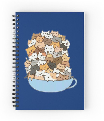 craft maniacs 2024 CAT COLLECTION A5 Notebook RULED 160 Pages(Multicolor)