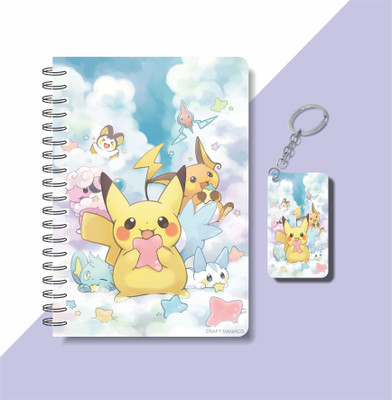 craft maniacs POKEMON 2023 NOTEBOOK COLLECTION A5 Notebook RULED 160 Pages(White)