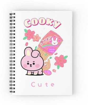 craft maniacs 2023 BTS KPOP DIARIES A5 Notebook RULED 160 Pages(Multicolor)