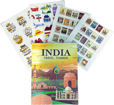 The Write Way India Travel Journal B5 Journal Un-ruled 160 Pages(Multicolor)