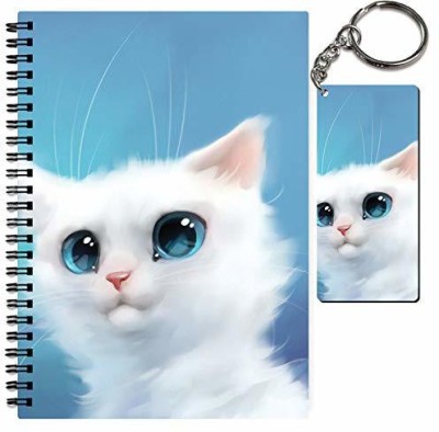 craft maniacs A5 NOTEBOOK + KEYCHAIN COLLECTION A5 Note Book RULED 160 Pages(Blue)