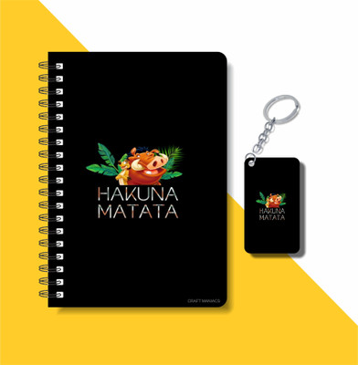 craft maniacs LION KING 2023 NOTEBOOK COLLECTION A5 Notebook RULED 160 Pages(Yellow)