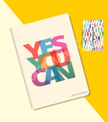 craft maniacs GLUEBIND DIARY A5 Diary RULED 100 Pages(Multicolor)