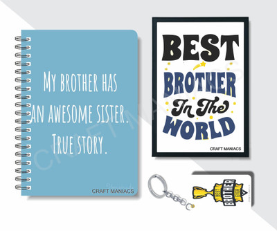 craft maniacs DIARY FRAME COMBO 2024 A5 Diary RULED 160 Pages(White)