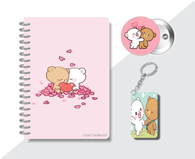 craft maniacs MILK & MOCHA COLLECTIONN A5 Diary RULED 160 Pages(Multicolor)