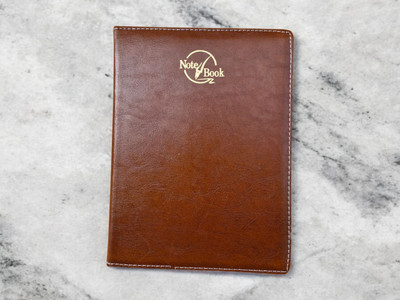 LIFECARD Leather Regular Notebook Diary A4 Diary Regular 365 Pages(Light Brown)
