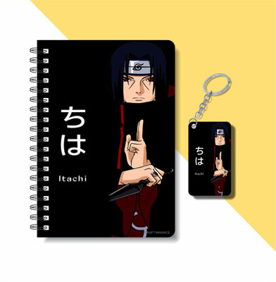 craft maniacs ITACHI UCHIHA COLLECTION A5 Diary RULED 160 Pages(White)