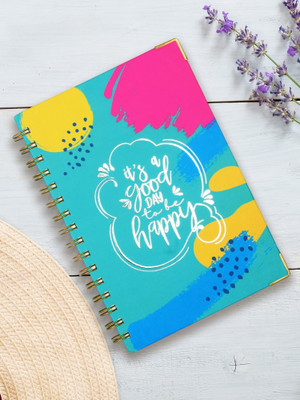 Doodle Happy Day Hard bound Daily A5 Planner Ruled 192 Pages(Happy Day)