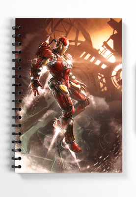 Blue Nexus iron man Nexus Diaries and Notebooks A5 Diary Ruled 140 Pages(Multicolor)