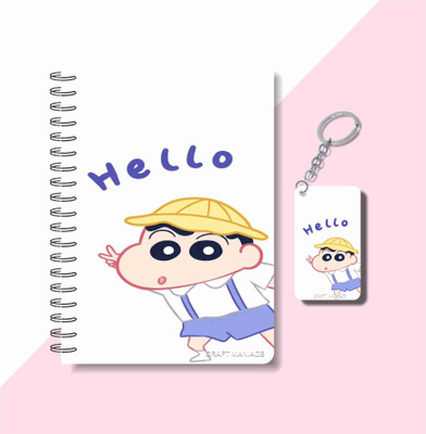 craft maniacs SHINCHAN 2025 NOTEBOOK COLLECTION A5 Notebook RULED 160 Pages(White)