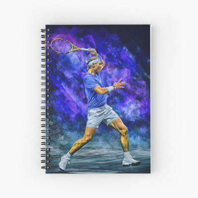 craft maniacs 2024 RAFAEL NADAL NOTEBOOK A5 Notebook RULED 160 Pages(Multicolor)