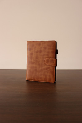 GetGoods Notebook A5 Diary ruled 300 Pages(Brown)