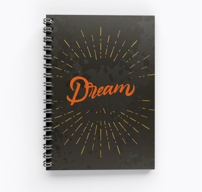 RJPRINTS Dream Elegant Design A4 Notebook Unruled 160 Pages(Multicolor)