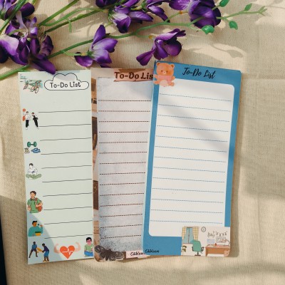 Chibloom Planners & To-Do Lists Regular Note Pad Ruled 150 Pages(Blue, Brown, Pastel, Pack of 3)