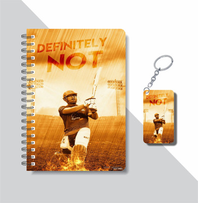 craft maniacs INDIAN CRICKET TEAM 2024 NOTEBOOK COLLECTION A5 Notebook RULED 160 Pages(White)