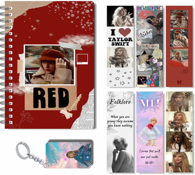 craft maniacs 2023 TAYLOR DIARY + TWO FREEBIE COLLECTION A5 Notebook RULED 160 Pages(Multicolor)