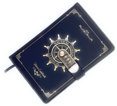 KIZJORYA Lock Diary Vintage Journal with Lock for Women Leather Diary with Lock A5 Diary Ruled 200 Pages(Black)