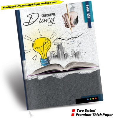 More Choice B5 2 Dated Diary 2022 with Mat Laminated Cover B5 Diary Single Rule 184 Pages(Grey)