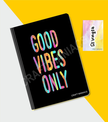 craft maniacs GLUEBIND DIARY A5 Diary RULED 100 Pages(Multicolor)