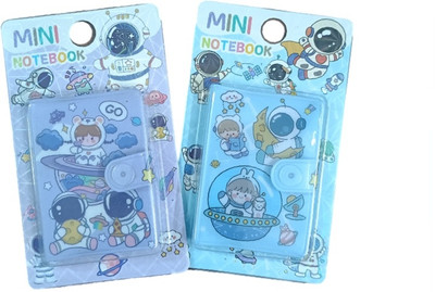 Nia Creations Small Diary for kids girls/boys A4 Diary 60 Pages(Blue, Pack of 2)