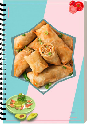 ESCAPER Spring Rolls Food Diary Notebook, Spira Ruled Notepad For Writing A5 Diary Ruled 160 Pages(Spring Rolls)