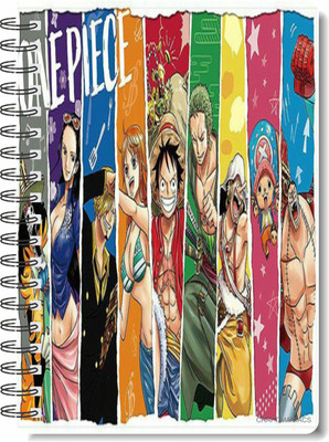 craft maniacs 2024 ONE PIECE NOTEBOOK A5 Diary RULED 160 Pages(Multicolor)