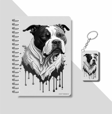 craft maniacs 2023 MIX DIARY + KEYCHAIN A5 Notebook RULED 160 Pages(Multicolor)