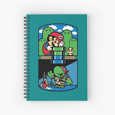 craft maniacs MARIO 2024 A5 Notebook RULED 160 Pages(Black)