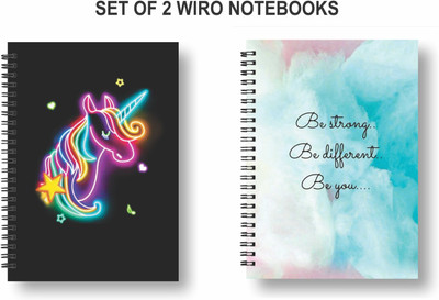Papco Notebooks A5 Diary Ruled 144 Pages(Multicolor, Pack of 2)