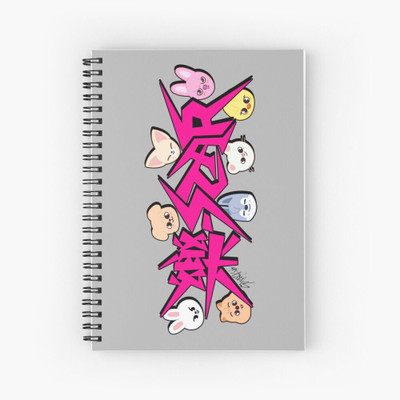 craft maniacs STRAY KIDS DIARIES 2025 A5 Notebook RULED 160 Pages(Black)