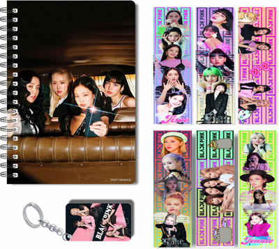 craft maniacs 2023 BLACKPINK DIARY & 2 FREEBIE COLLECTION A5 Diary RULED 160 Pages(BLACKPINK SPECIAL)