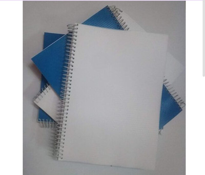 ABC notebook A4 Notebook plain 200 Pages(Multicolor, Pack of 3)
