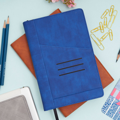 DOODLE CONNECT Executive Diary A5 Notebook Ruled 192 Pages(Graham - Blue)