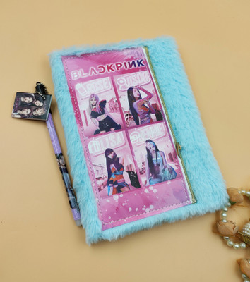 Paper Bear BlackPink A4 Diary ruled 70 Pages(Light Blue, Pack of 2)