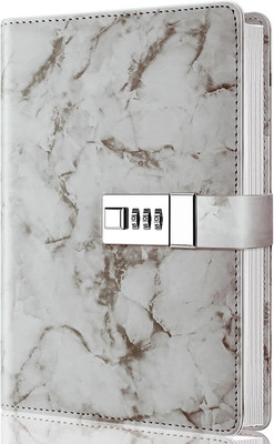 XAMILE NEW A5 Diary White 192 Pages(Brown, Gray)