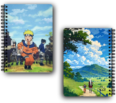 Goku Ki Dukan Naruto Funny Anime Diary - 120 Pages | Free Sticker | Wiero Premium Notebook A5 Diary unruled 120 Pages(Multicolor)