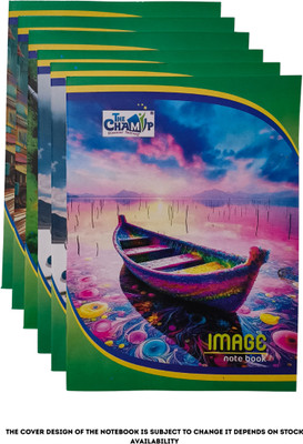Subhash Stationery The Champ A5 Notebook Rulled 128 Pages(Multicolor, Pack of 6)