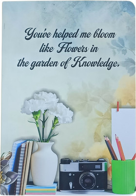 CRAFTOPIX Teacher Day Special A5 Notebook Unruled 172 Pages(mix color)