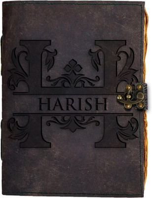 DI-KRAFT Handmade Classic Design Leather-HARISH Printed Diary A5 Diary Unruled 200 Pages(Brown 71)