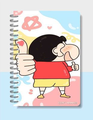 craft maniacs SHINCHAN DIARY 2025 A5 Notebook RULED 160 Pages(Multicolor)