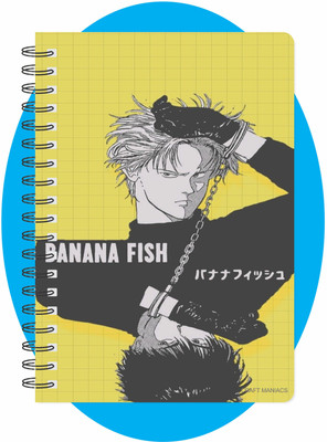craft maniacs BANANA FISH COLLECTION A5 Notebook RULED 160 Pages(Multicolor)